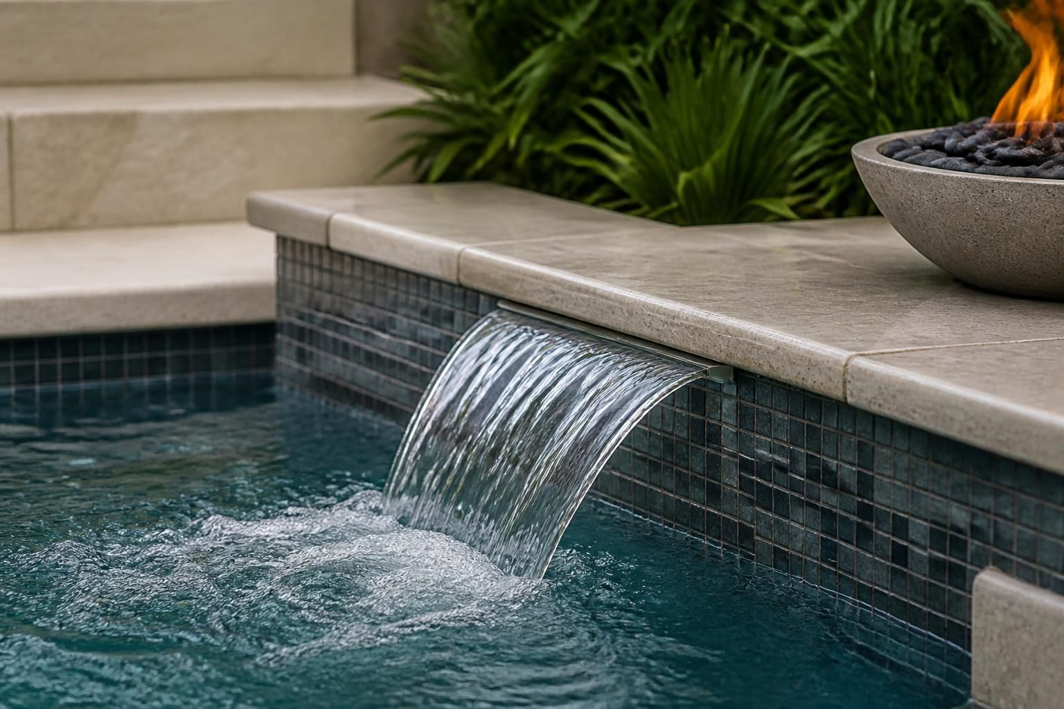 Cayman Pool Builders work detail